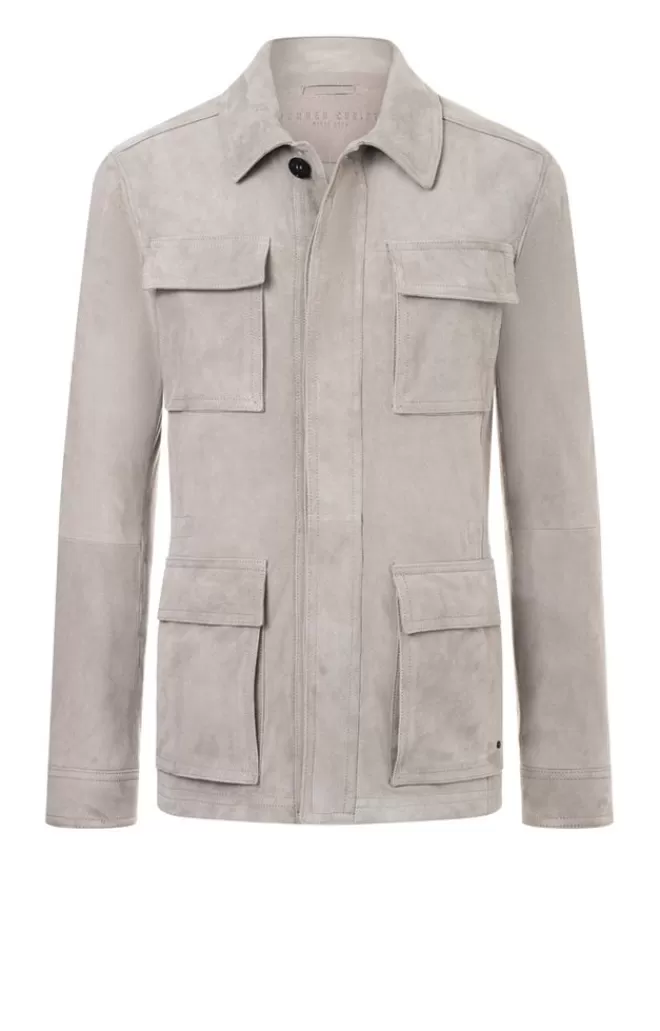 Men WERNER CHRIST Anton: Light Field Jacket In Goatskin Suede