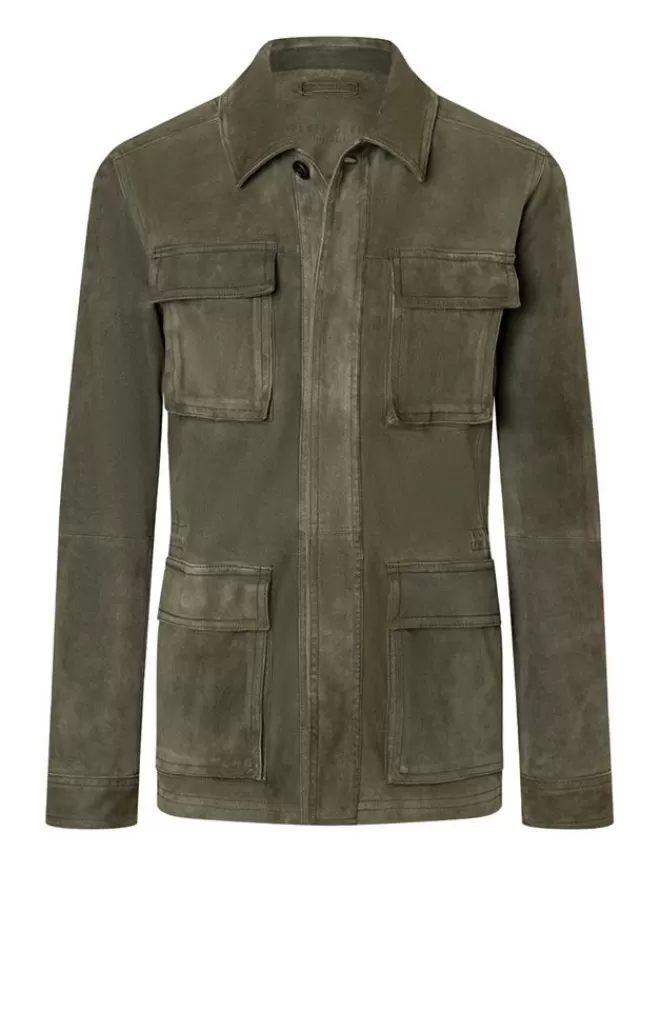 Men WERNER CHRIST Anton: Light Field Jacket In Goatskin Suede