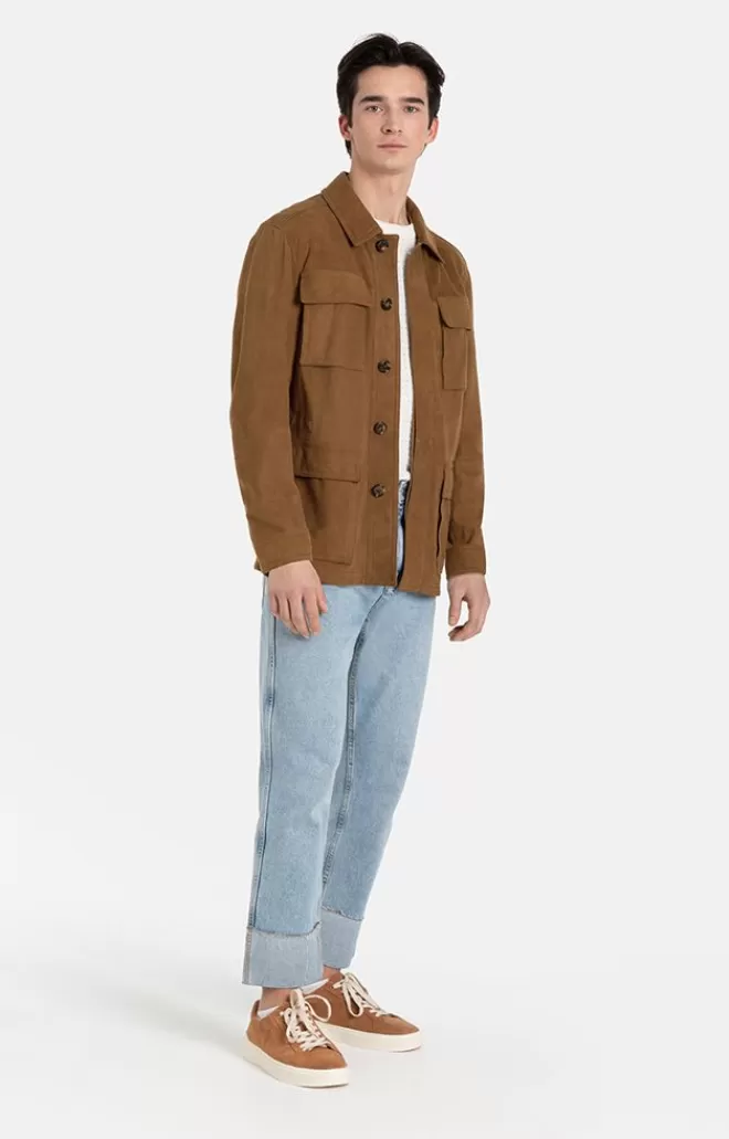 Men WERNER CHRIST Anton: Light Field Jacket In Goatskin Suede