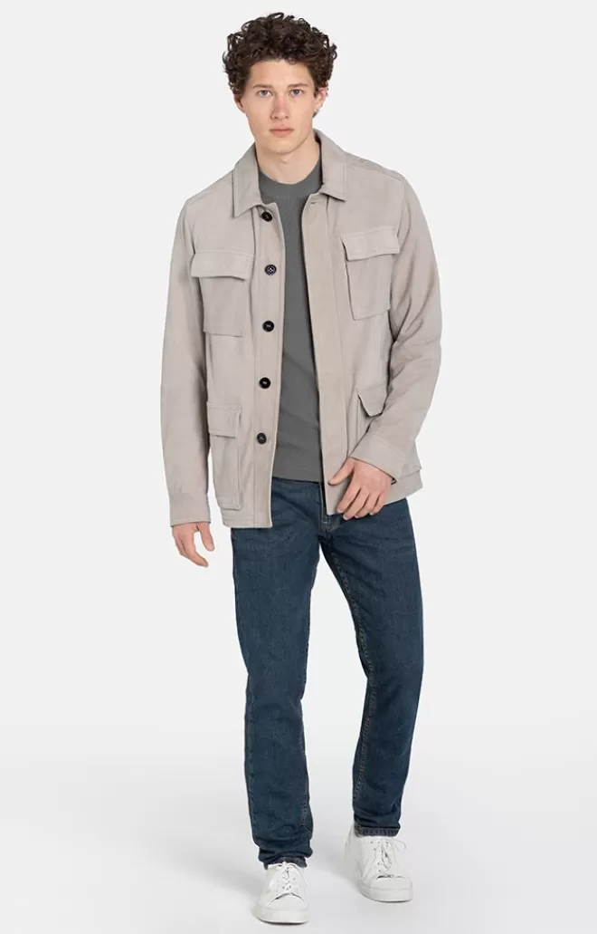 Men WERNER CHRIST Anton: Light Field Jacket In Goatskin Suede