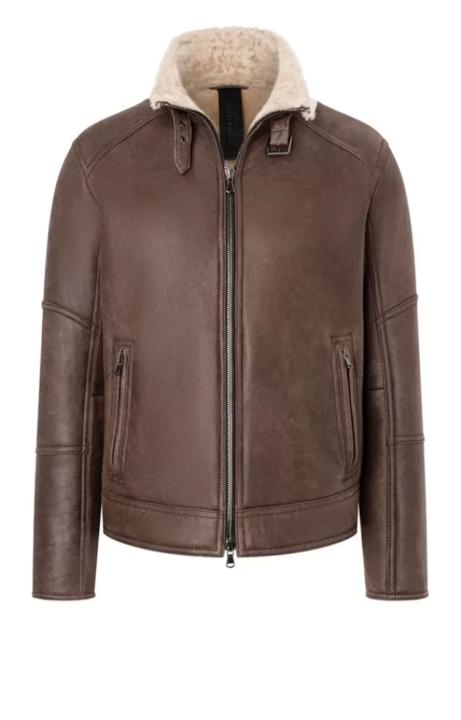 Men WERNER CHRIST Basti: Lambskin Jacket In Bomber Style