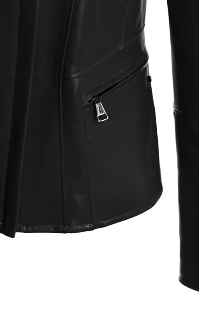 Women WERNER CHRIST Corinna: Biker Jacket Crafted In Lamb Nappa