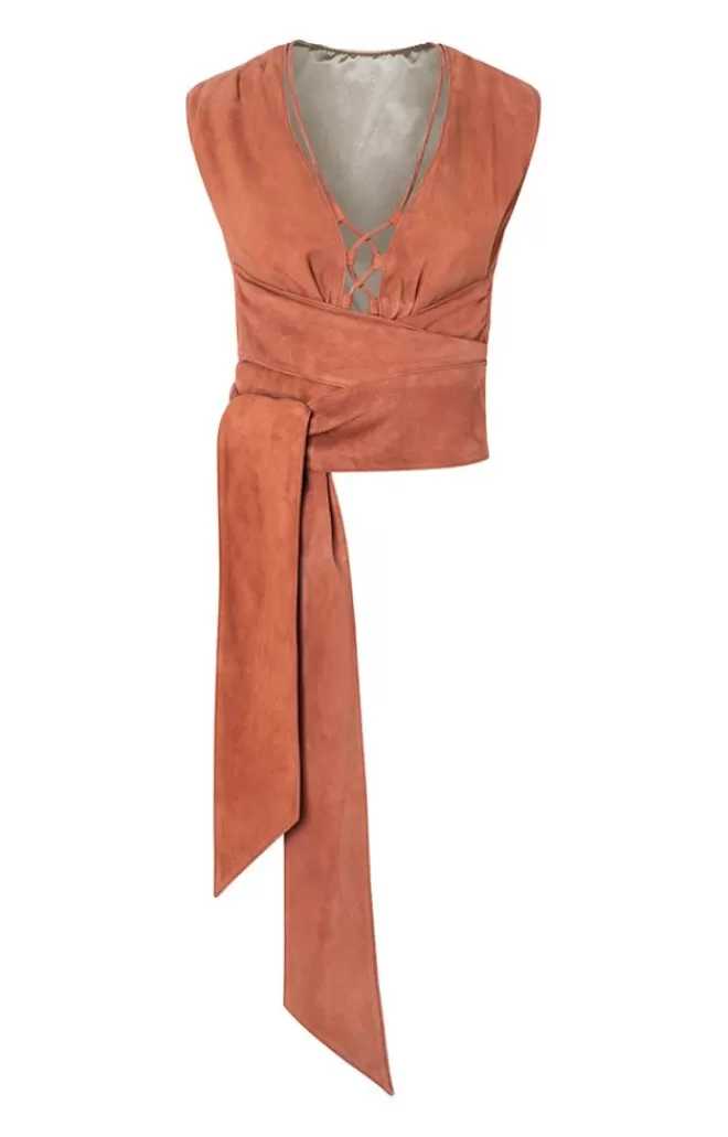 Women WERNER CHRIST Elsa: Sleeveless Top In A Wrap Look