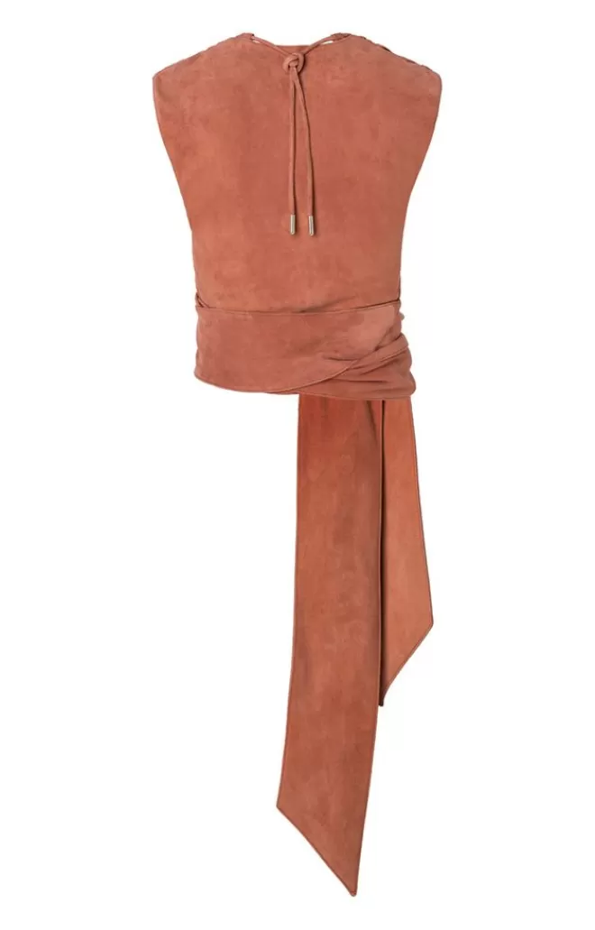 Women WERNER CHRIST Elsa: Sleeveless Top In A Wrap Look