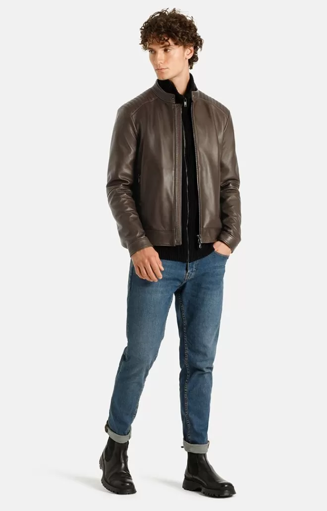 Men WERNER CHRIST Thore: Biker Jacket With Quilted Details