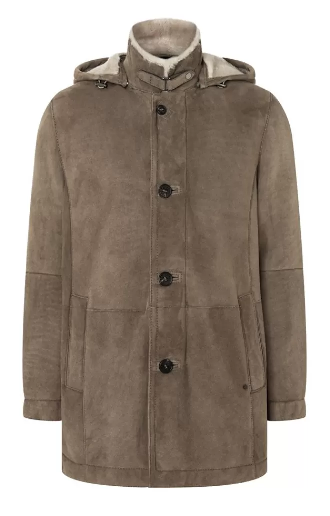 Men WERNER CHRIST Vincent: Sporty Parka Crafted In Lambskin