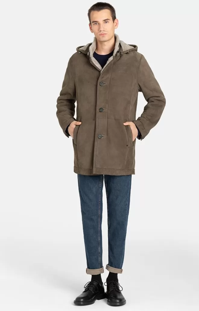 Men WERNER CHRIST Vincent: Sporty Parka Crafted In Lambskin
